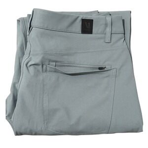 Vuori Mens Meta Pants Performance Stretch Tech Charcoal Gray Size 34